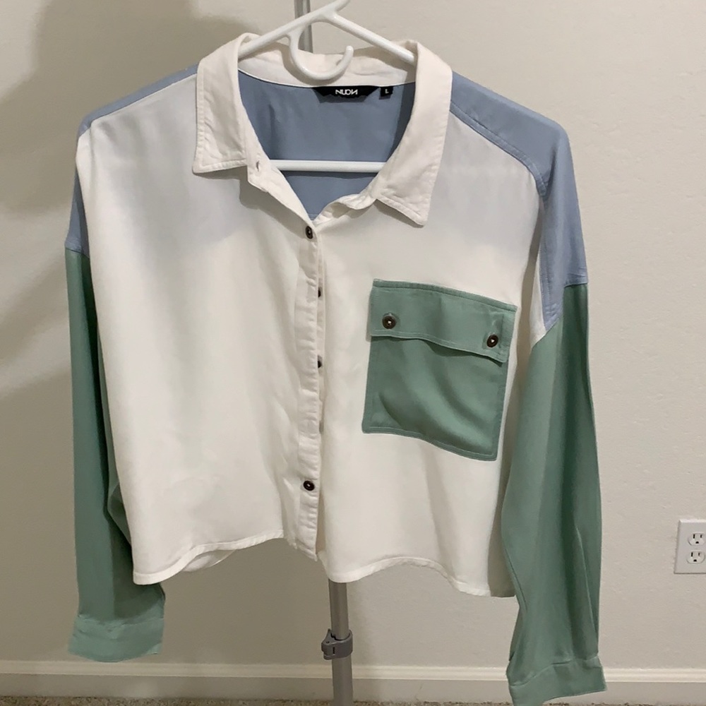 Crop Button Down Shirt